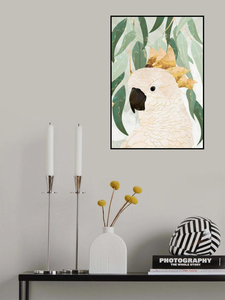 Sydney Opera Cockatoo with Eucalyptus Poster och Canvastavla