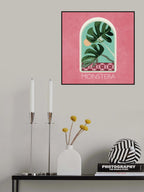 Green Sets Monstera Poster och Canvastavla