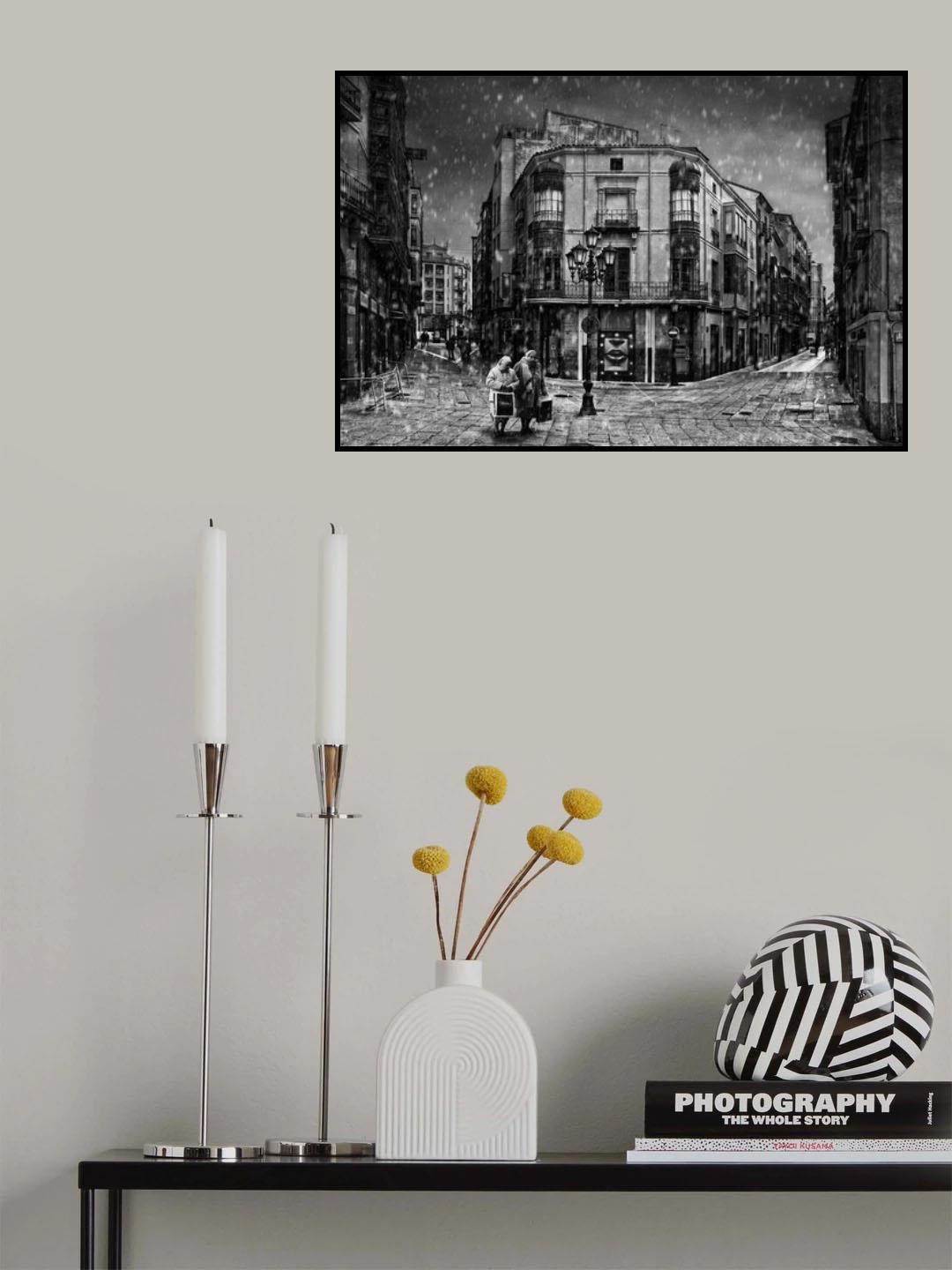 Christmas shopping Poster och Canvastavla