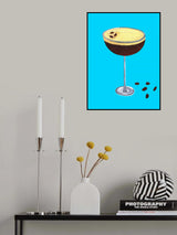 Espresso Martini Sky Blue Poster och Canvastavla