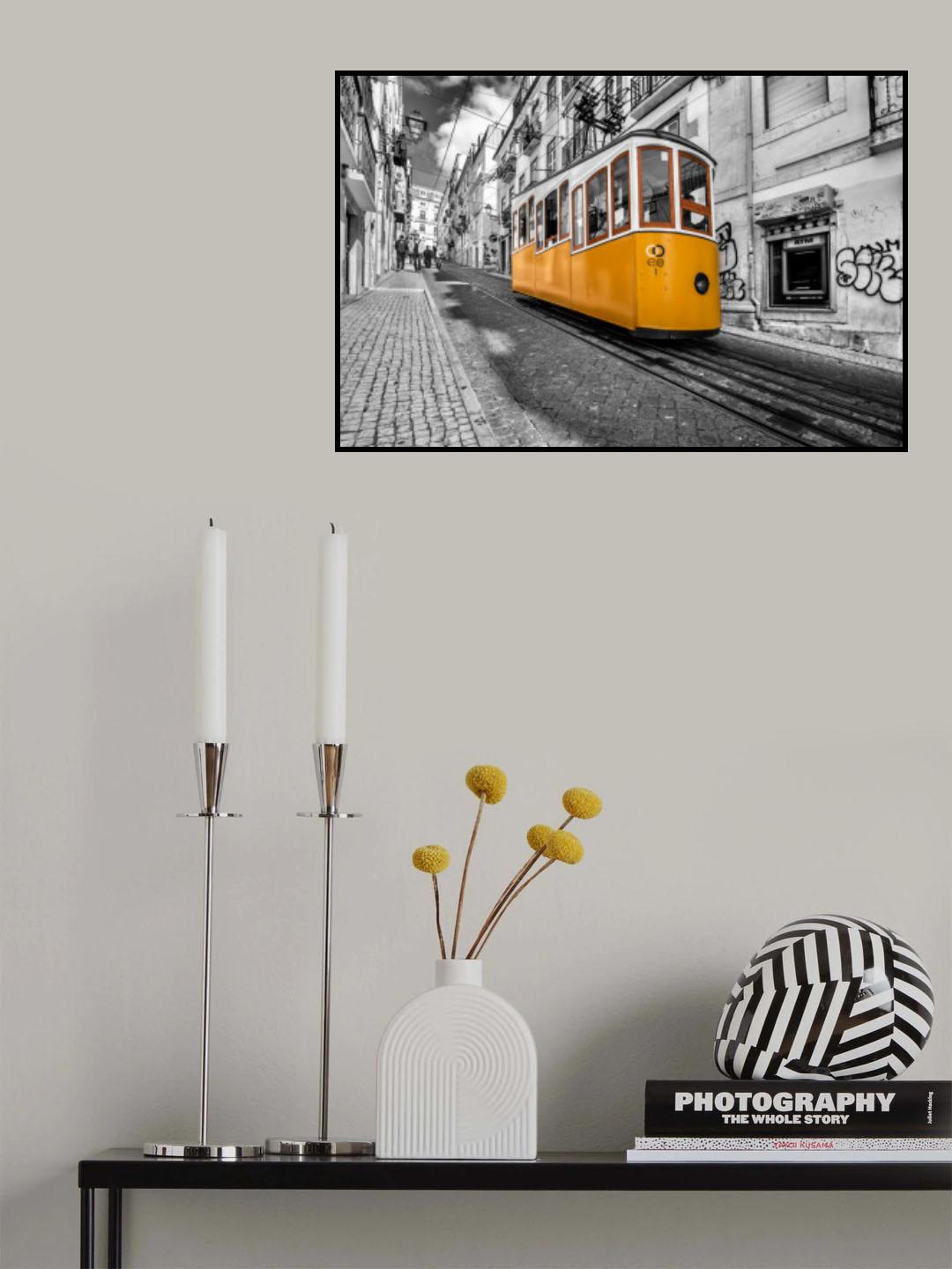 Funicular Bairro Alto Poster och Canvastavla