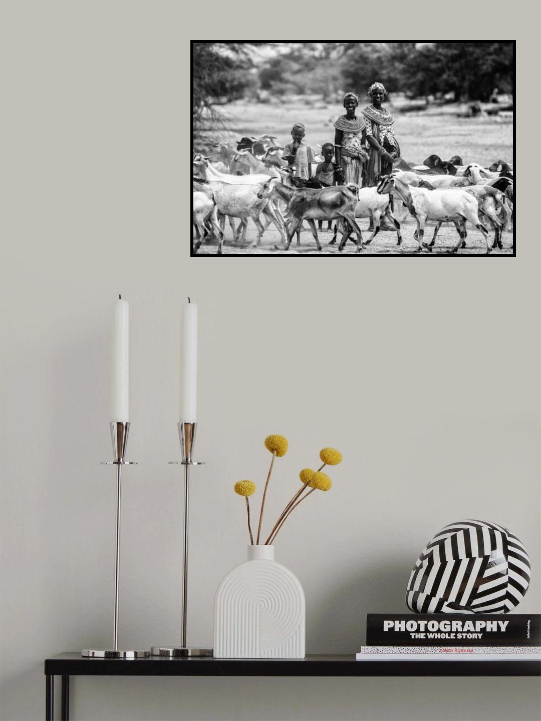 Samburu family Poster och Canvastavla