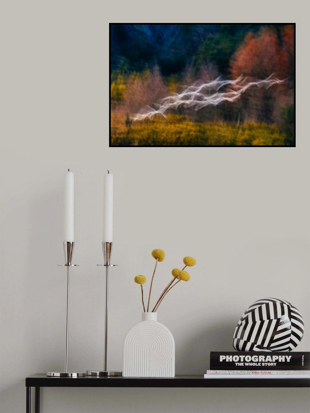 Swan's Syncopation Poster och Canvastavla