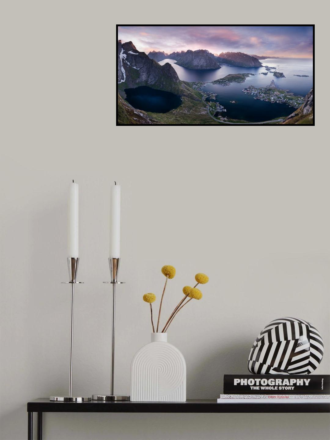 Sunrise over Mt. Reinebringen, Norway Poster och Canvastavla