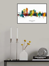 Shreveport Louisiana Skyline Poster och Canvastavla