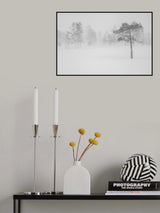 Tree in snowstorm Poster och Canvastavla