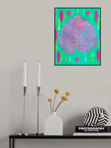 Leaves In Pink.png Poster och Canvastavla