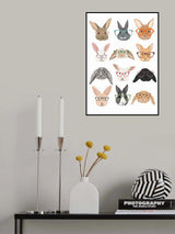 H Rabbits 2 Poster och Canvastavla