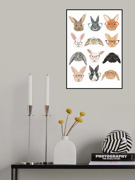 H Rabbits 2 Poster och Canvastavla