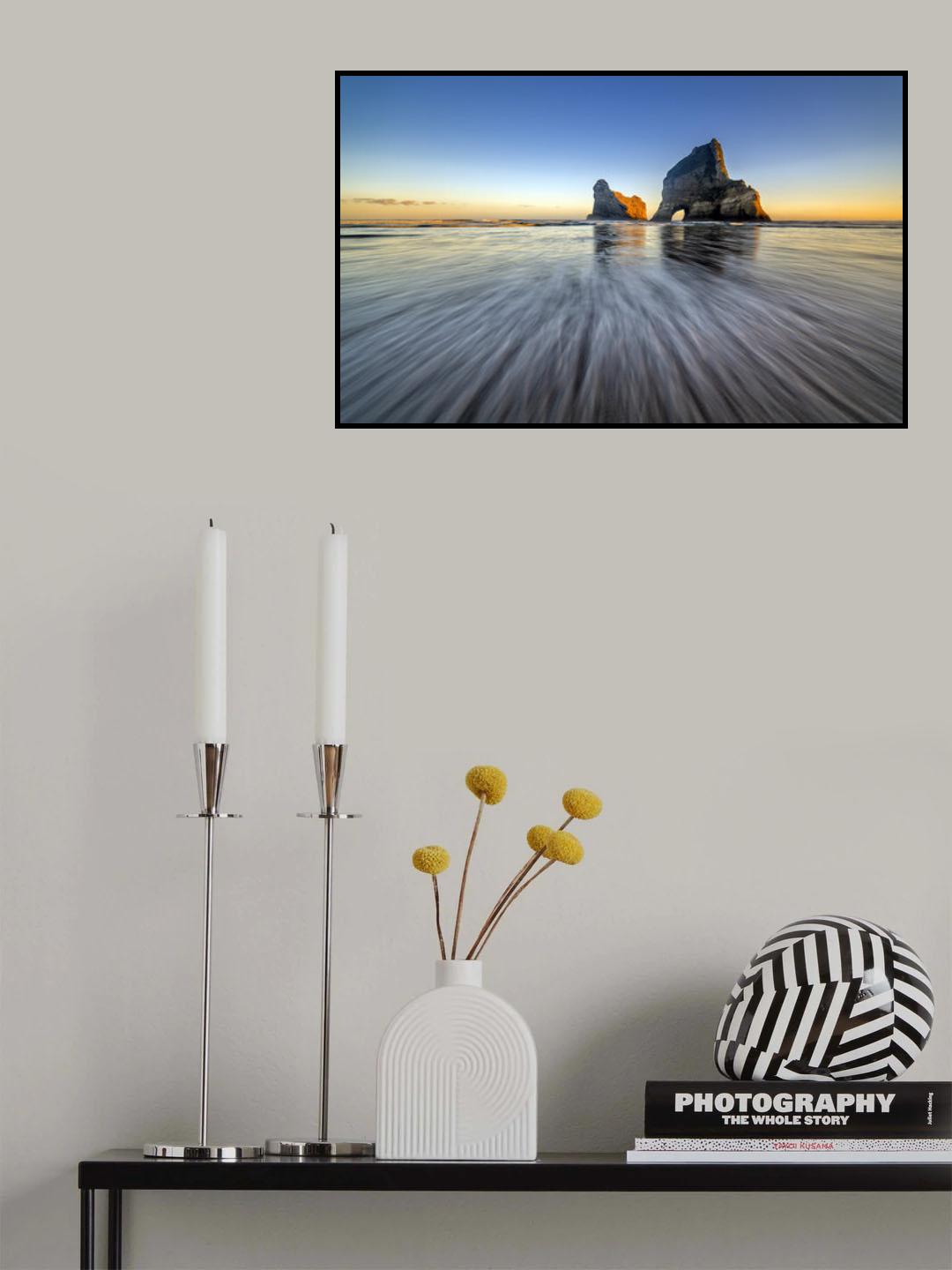 Wharariki Beach Poster och Canvastavla