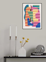 Abstract Stripe Minimal Collage 17 Poster och Canvastavla