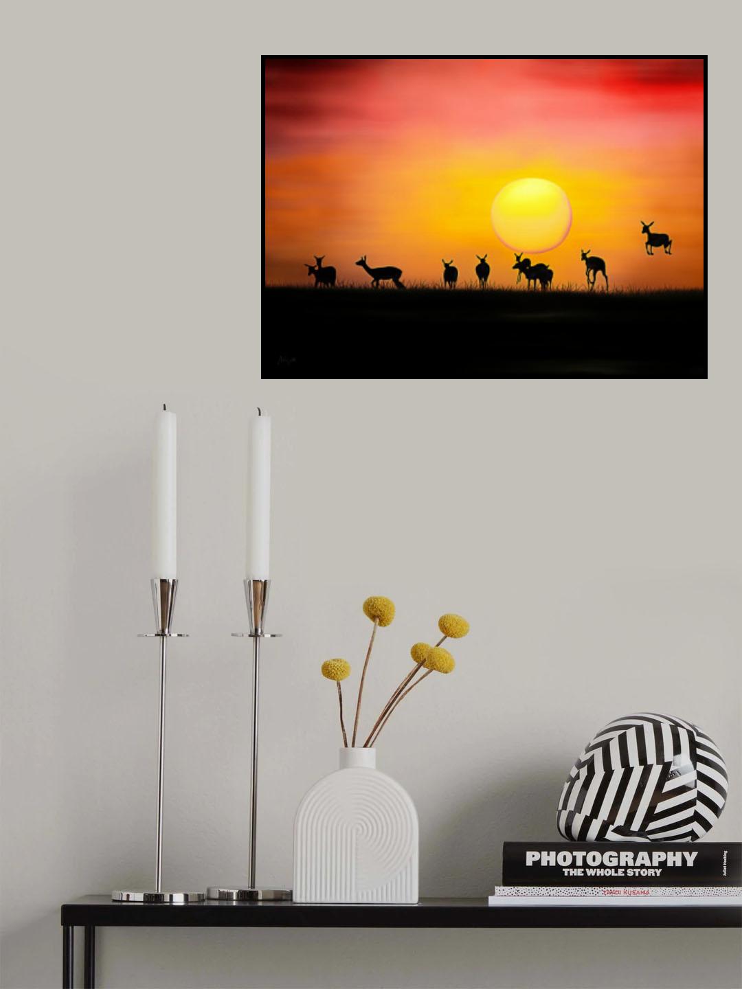 Impala Crepuscule Poster och Canvastavla
