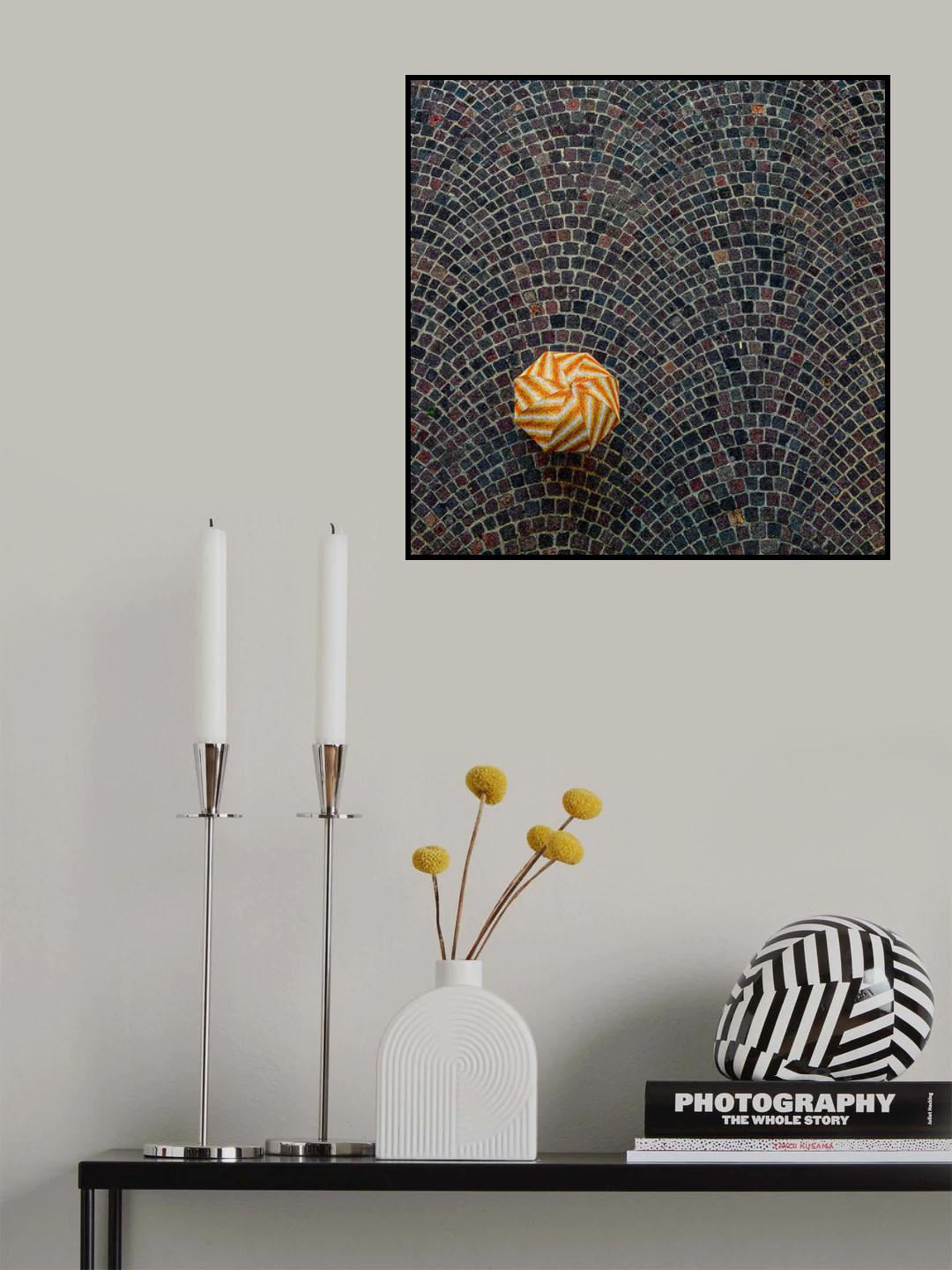The yellow umbrella Poster och Canvastavla
