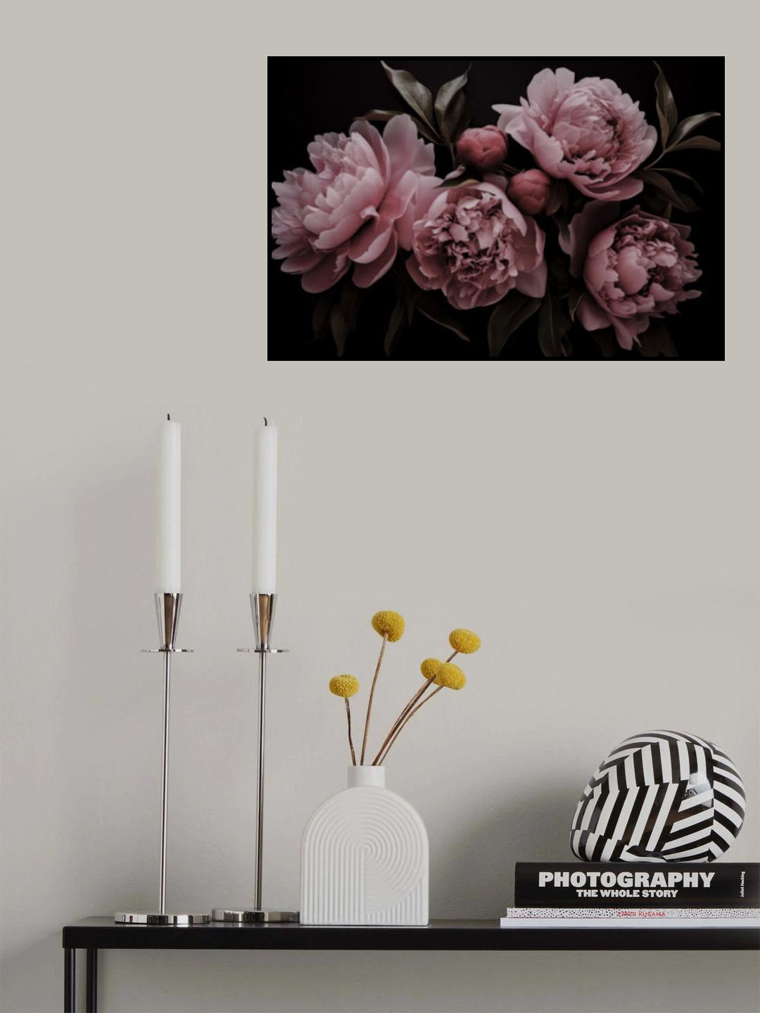Romantic Dream Opulent Flowers Poster och Canvastavla
