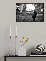 New York Walker in Blizzard Poster och Canvastavla