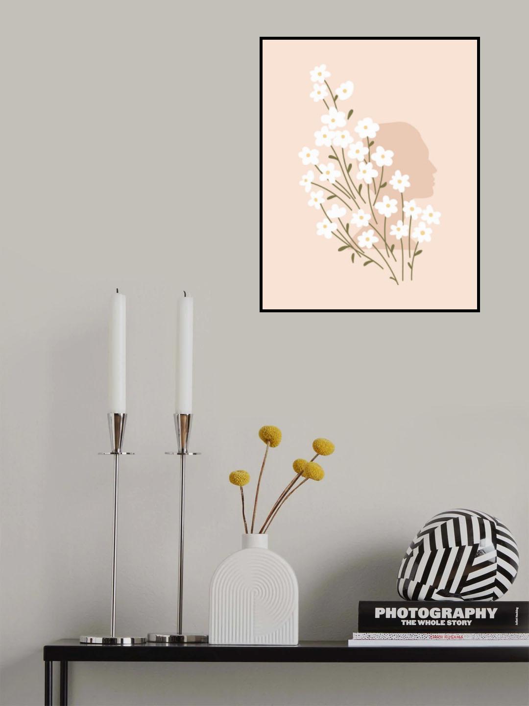 Head Bloom Poster och Canvastavla