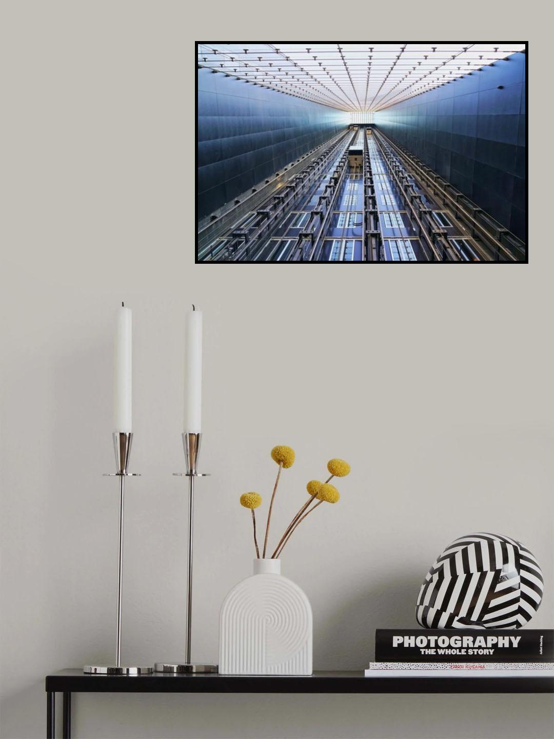 skyscraper elevators Poster och Canvastavla