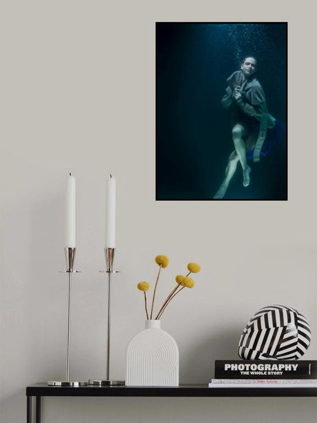 underwater artistic portrait shooting Poster och Canvastavla