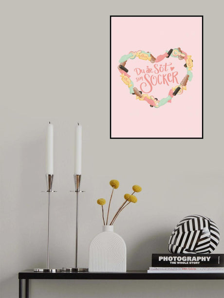 Söt som Socker Poster och Canvastavla