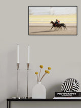 Horse Racing Poster och Canvastavla