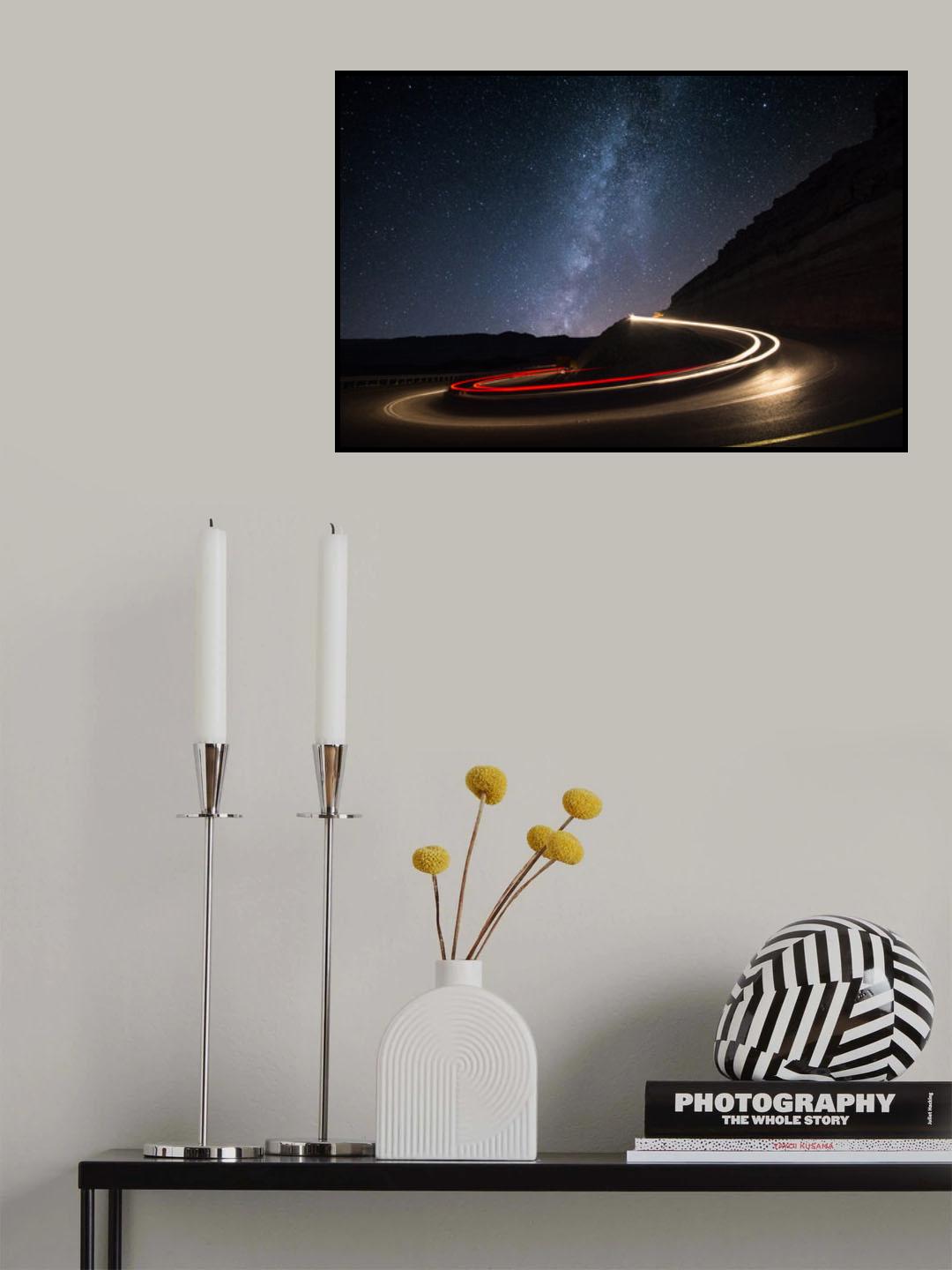 Milky Way Over Mitzpe Ramon Poster och Canvastavla