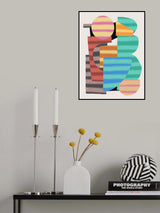 Abstract Stripe Minimal Collage 22 Poster och Canvastavla