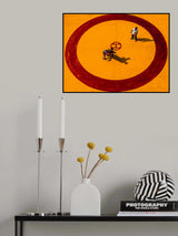 Wrestle in Circle of Yellow Poster och Canvastavla