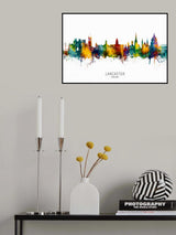 Lancaster England Skyline Poster och Canvastavla