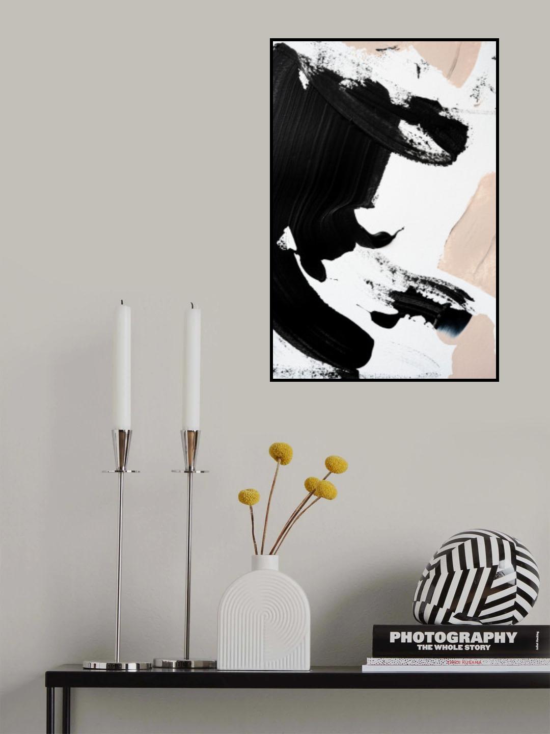Black and Nude No 3 Poster och Canvastavla