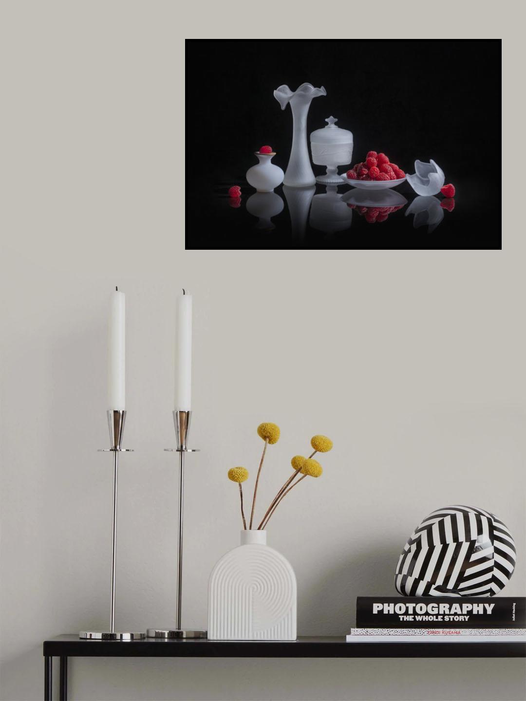 Crystal Raspberry Poster och Canvastavla
