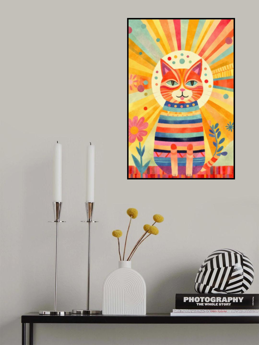 Happy Cat Iv Poster och Canvastavla