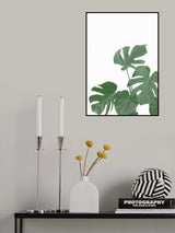 Monstera Aqua 04 Poster och Canvastavla