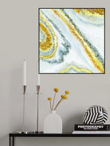 Gold Agate Poster och Canvastavla