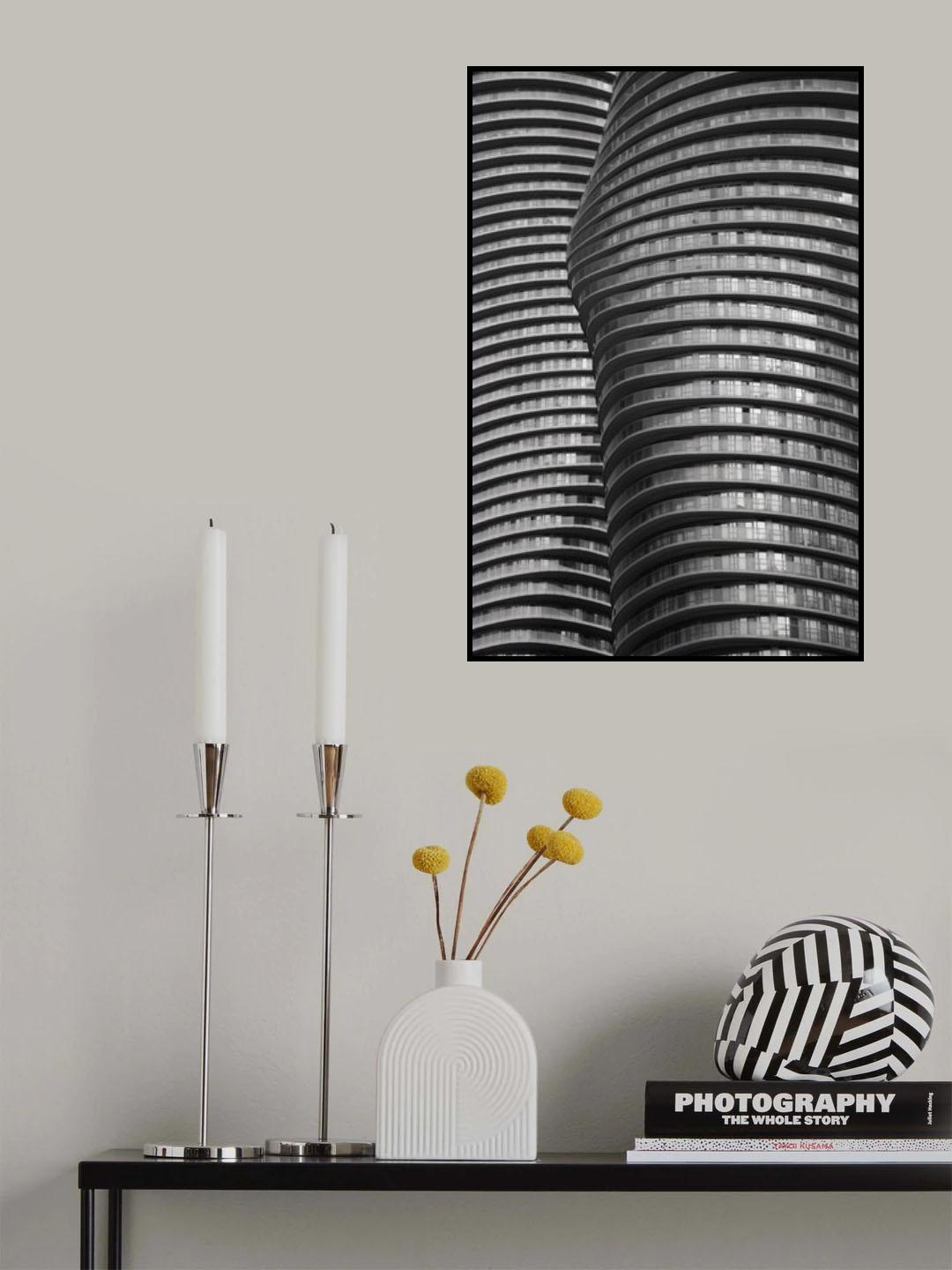 Marilyn Monroe Towers Poster och Canvastavla