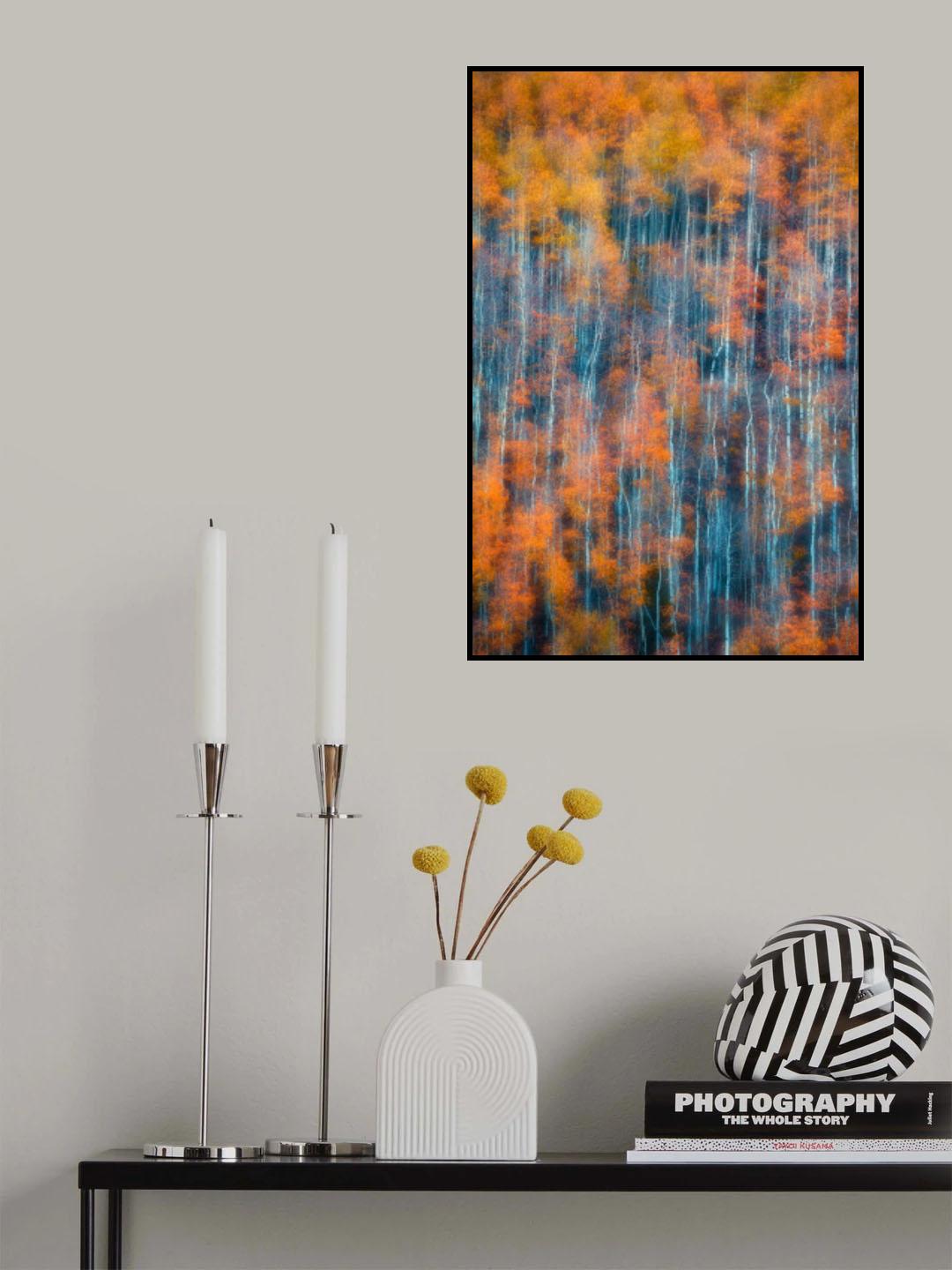 Autumn Abstract Vertical Poster och Canvastavla