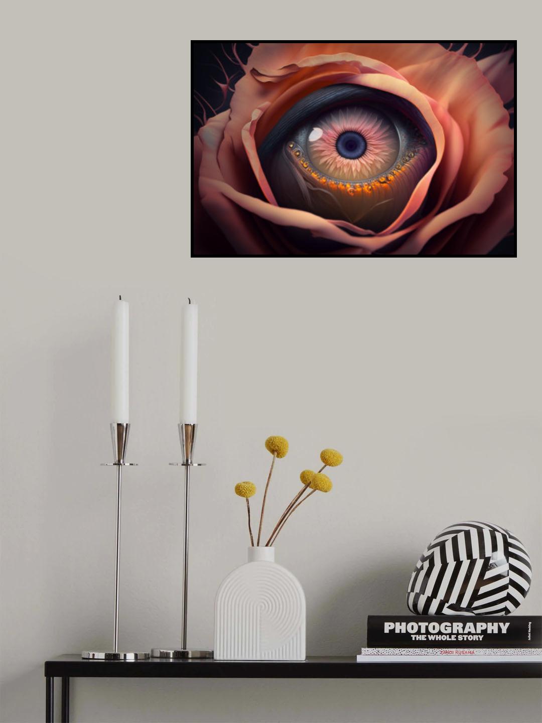 Flower eye Poster och Canvastavla