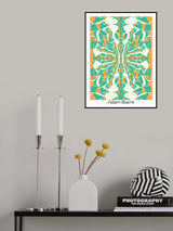 Pattern Bizarre Fluid Psychedelic Poster och Canvastavla