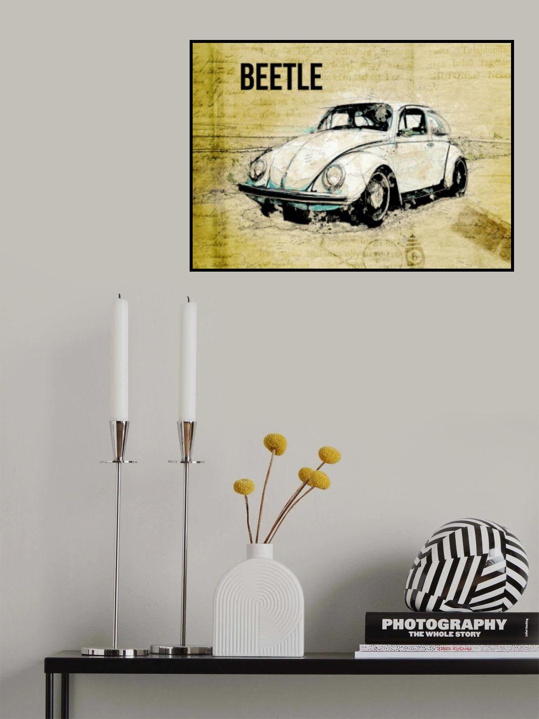 Volkswagen vw beetle Poster och Canvastavla
