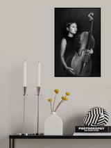 Female cellist Poster och Canvastavla