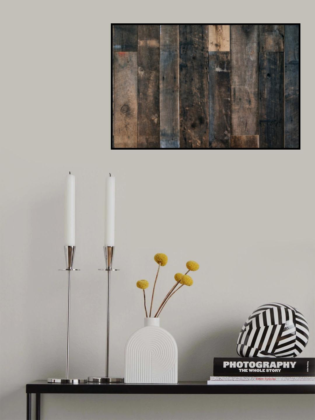 Wood Texture Poster och Canvastavla