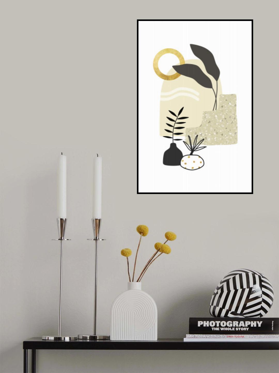 Tropical Villa Color and Shapes 06 Poster och Canvastavla