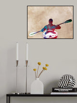 Kayaking sport art Poster och Canvastavla