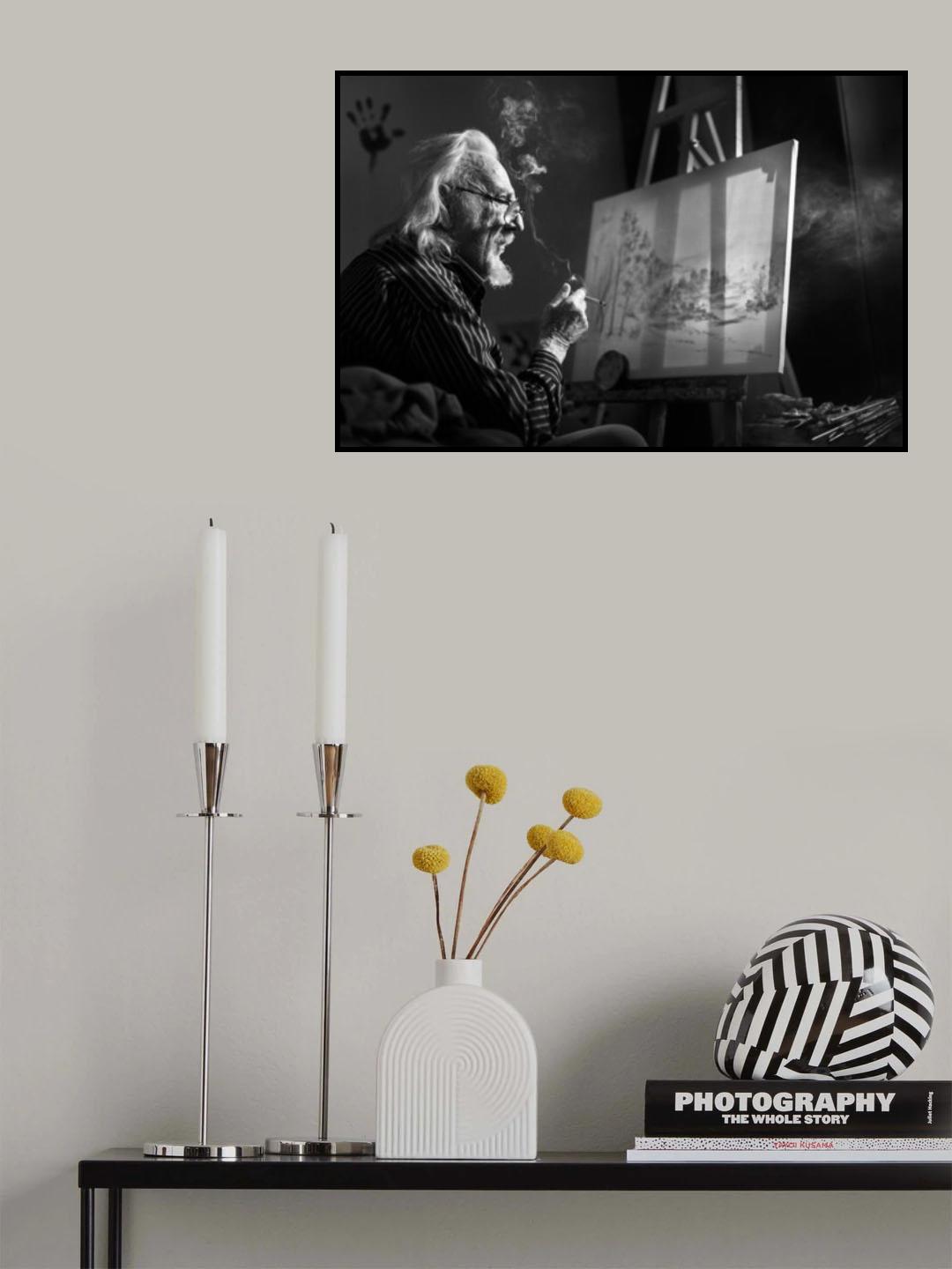 The Old Painter Poster och Canvastavla