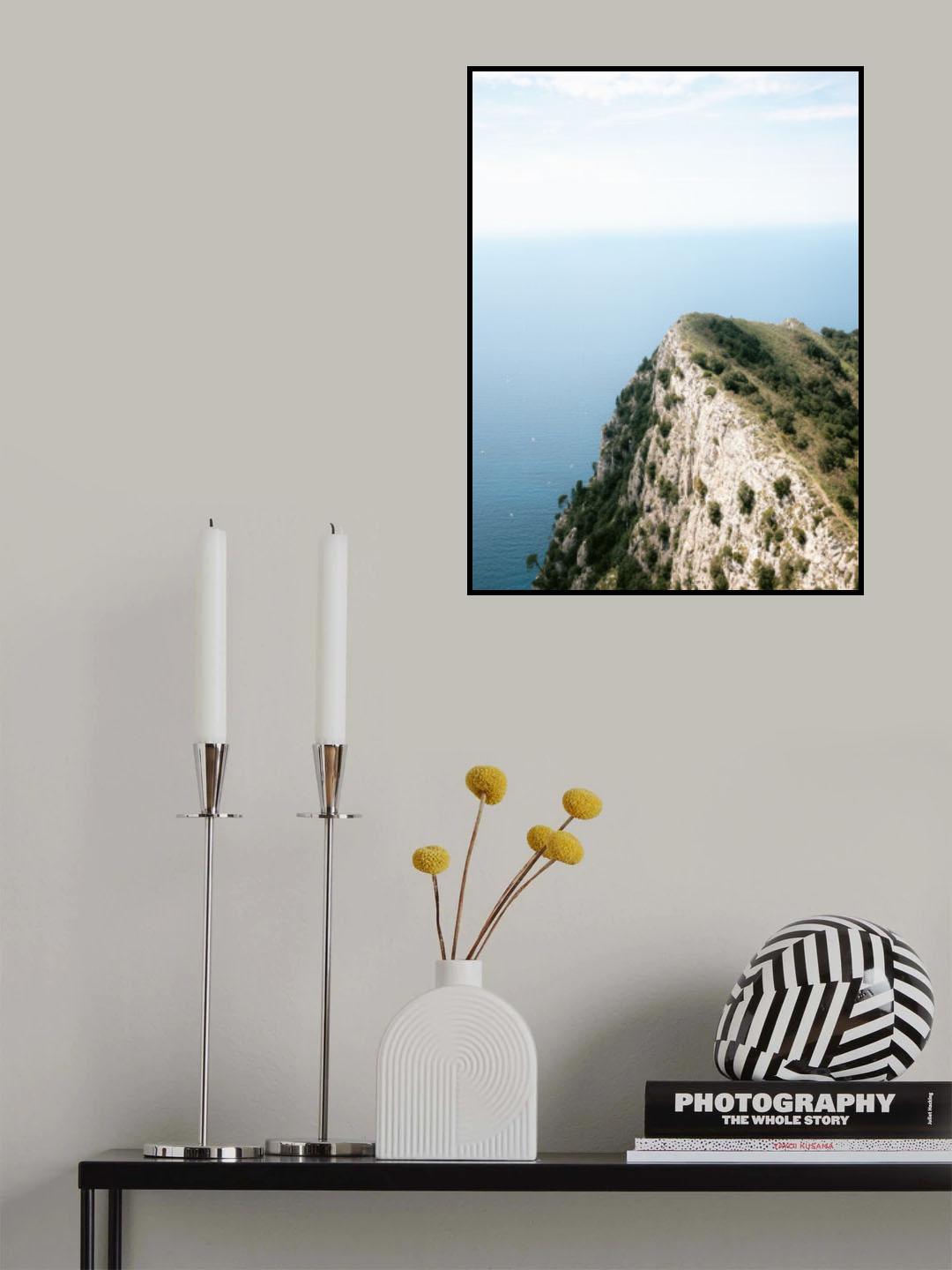 Mount Solaro Capri Poster och Canvastavla