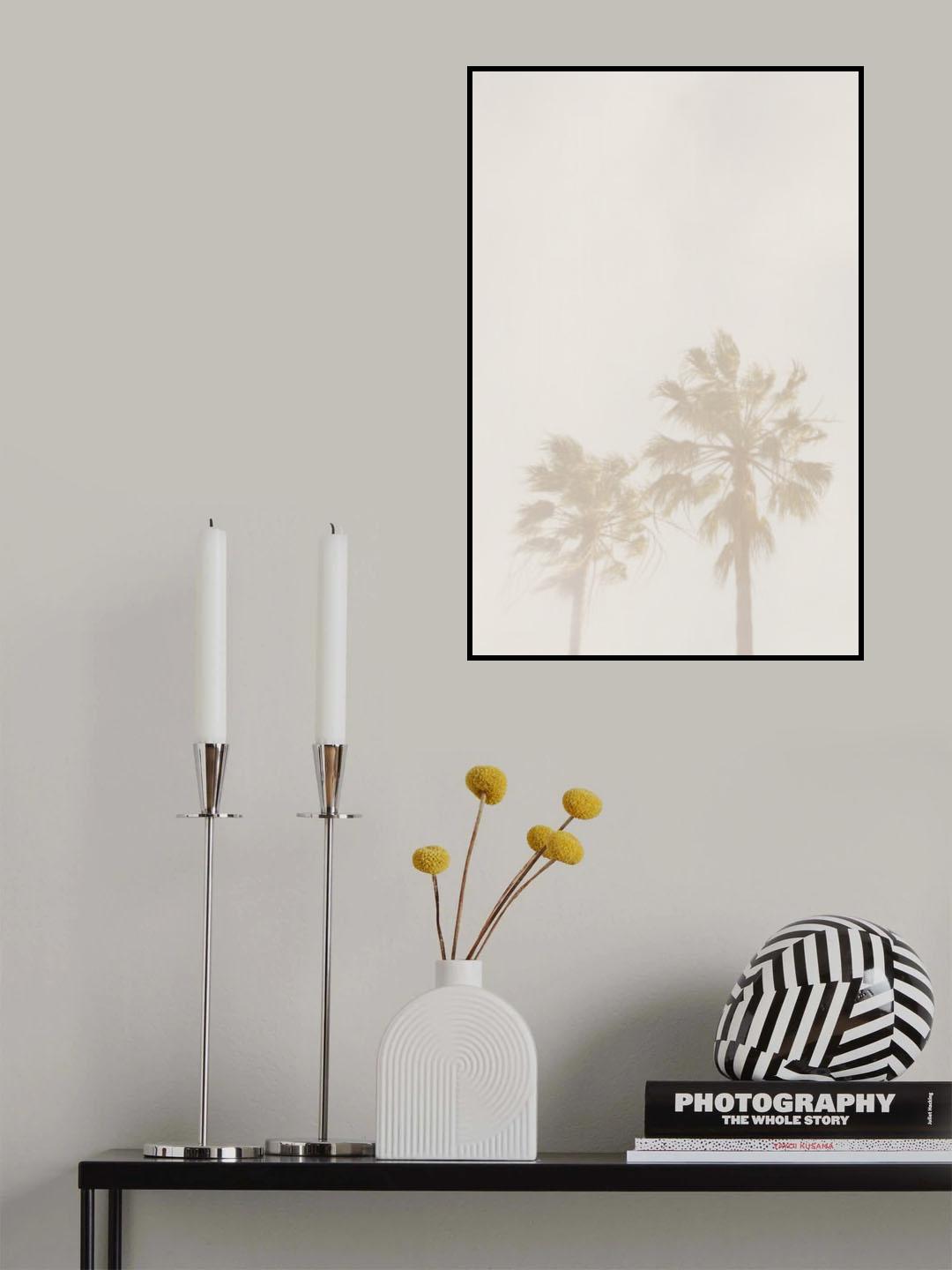 Beige Palms Poster och Canvastavla