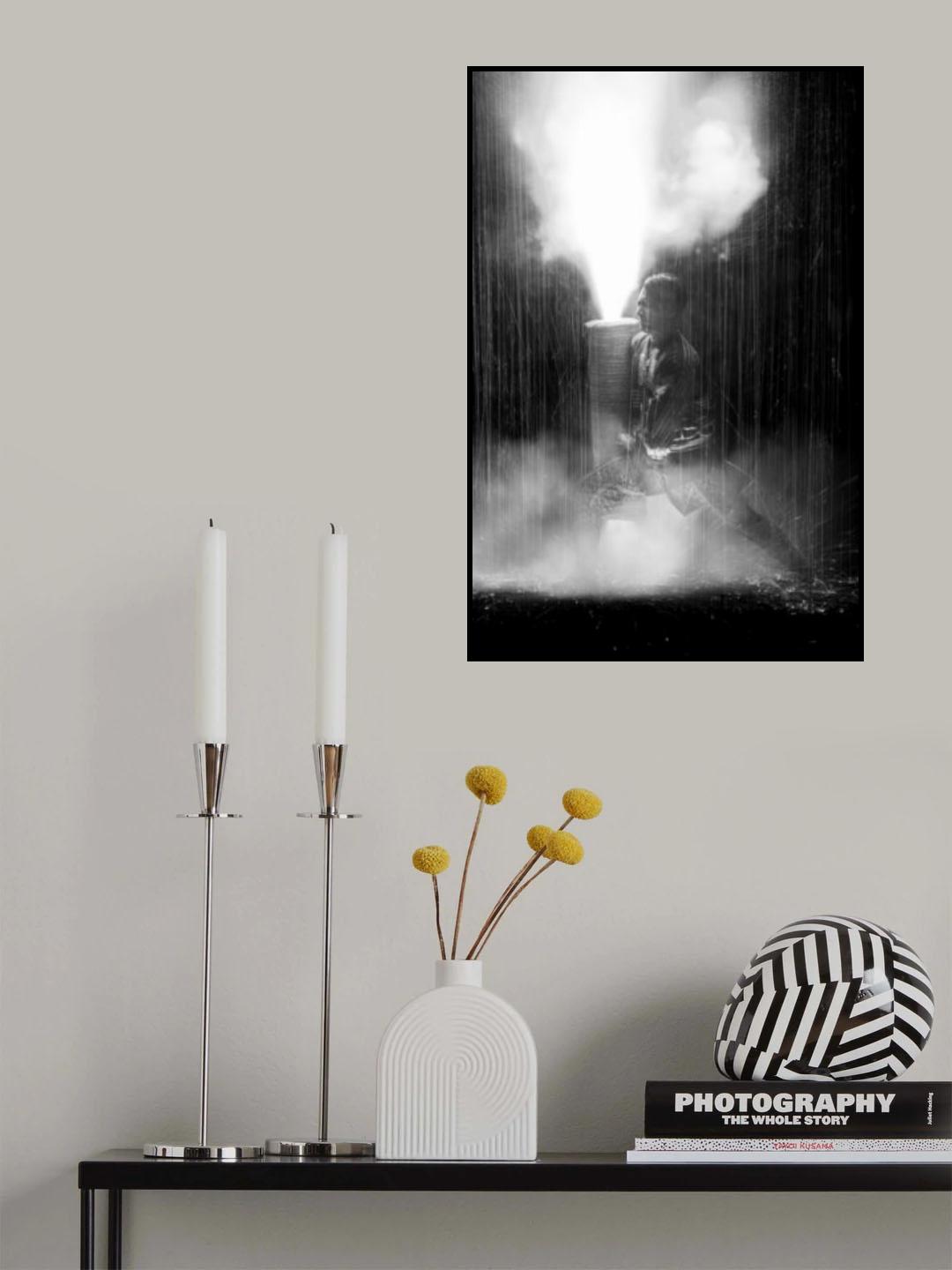 Tezutsu Fireworks Poster och Canvastavla