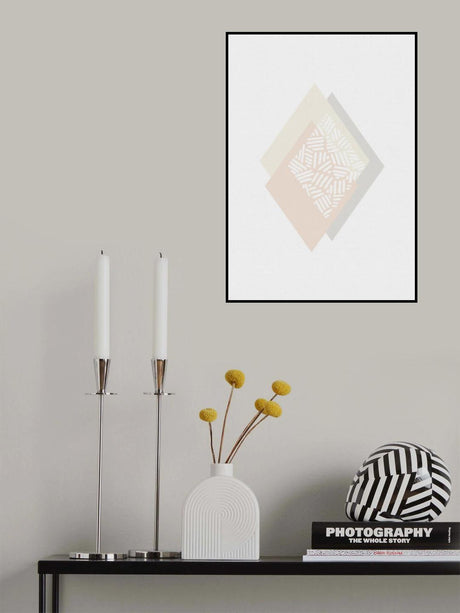Geometric Mute Colours II Poster och Canvastavla