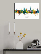 Münster Germany Skyline Poster och Canvastavla