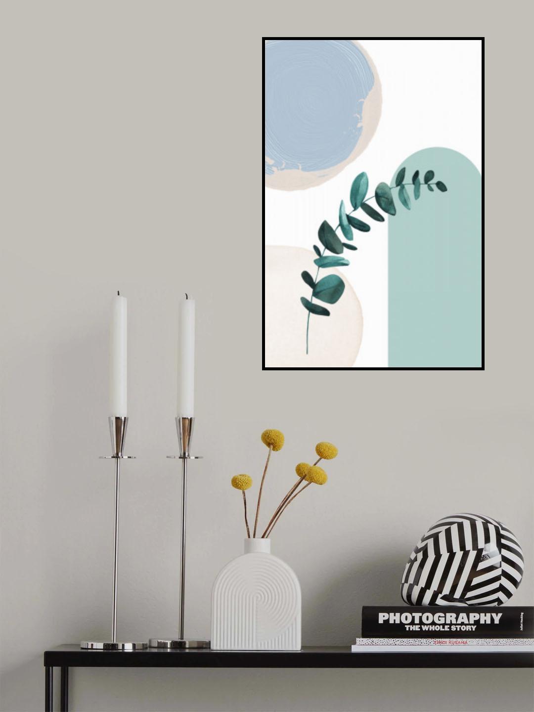 Blue green boho-1 Poster och Canvastavla