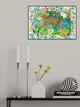 'Painted Jaguar' In the Jungle Poster och Canvastavla